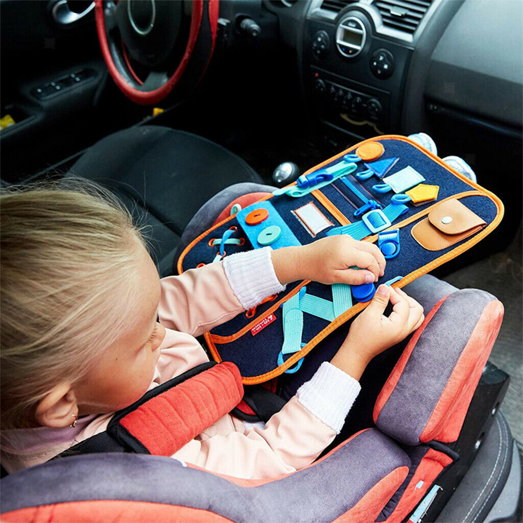 Busy Board Basic Skills Board Fine Motor Training Travel Toys Learn to Dress