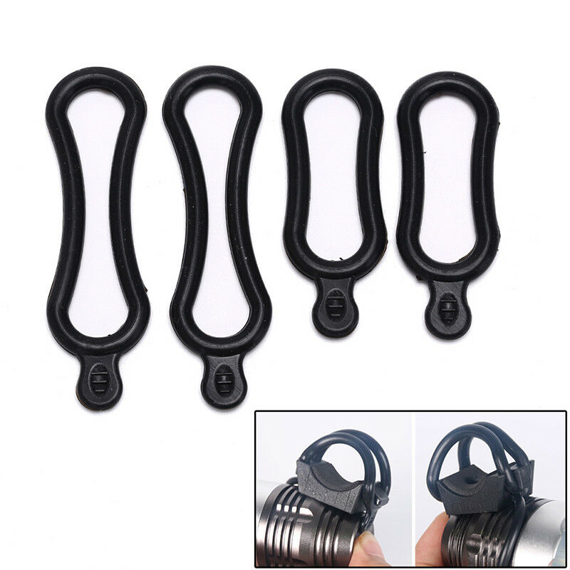 Bike Light Fastening PVC Rubber O Ring Bicycle Light Mounting Silicone Band V NC