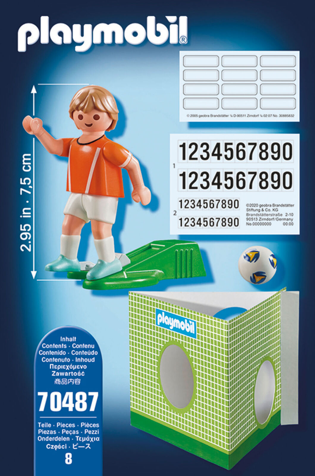 70487 Playmobil Sports & Action National Player Netherlands Suitable for ages 5