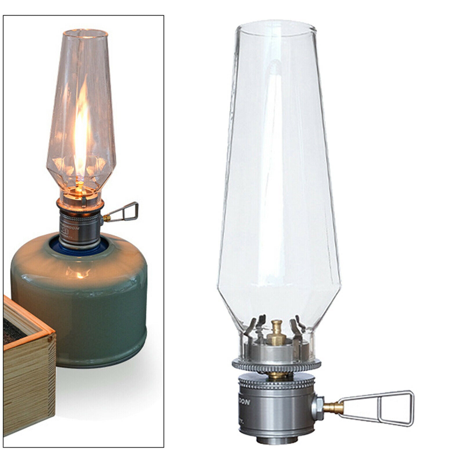 Gas Lantern Lamp Tent Light Outdoor Use for Camping Picnic Backpacking