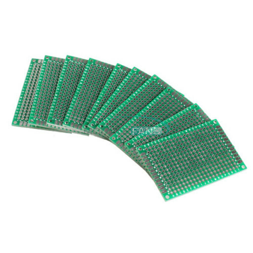 2PCS Prototype PCB Double Side Bread board Tinned Universal 4x6 cm 40x60 mm FR4