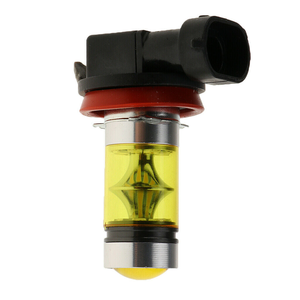 2pcs Yellow H11 100W Auto Car Head Light Lamp LED Bulbs Quick Response