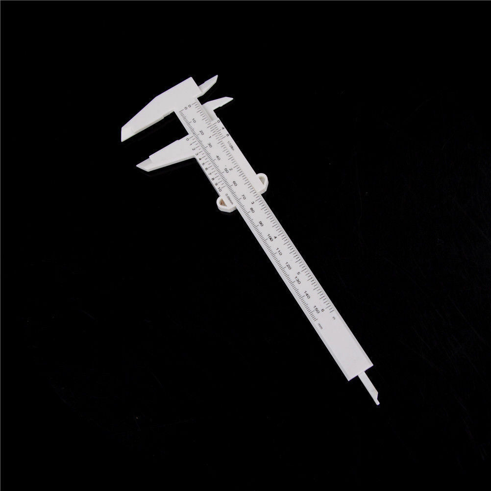 150mm Sliding Vernier Caliper Plastic Measure Ruler Gauge Dual Scal