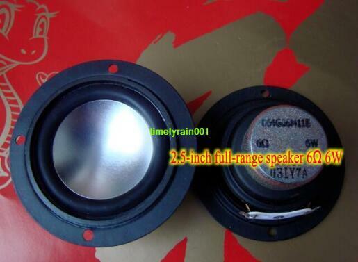 2pcs 2.5" inch 6Ohm 6Ω 6W Neodymium Full-range speaker Loudspeaker