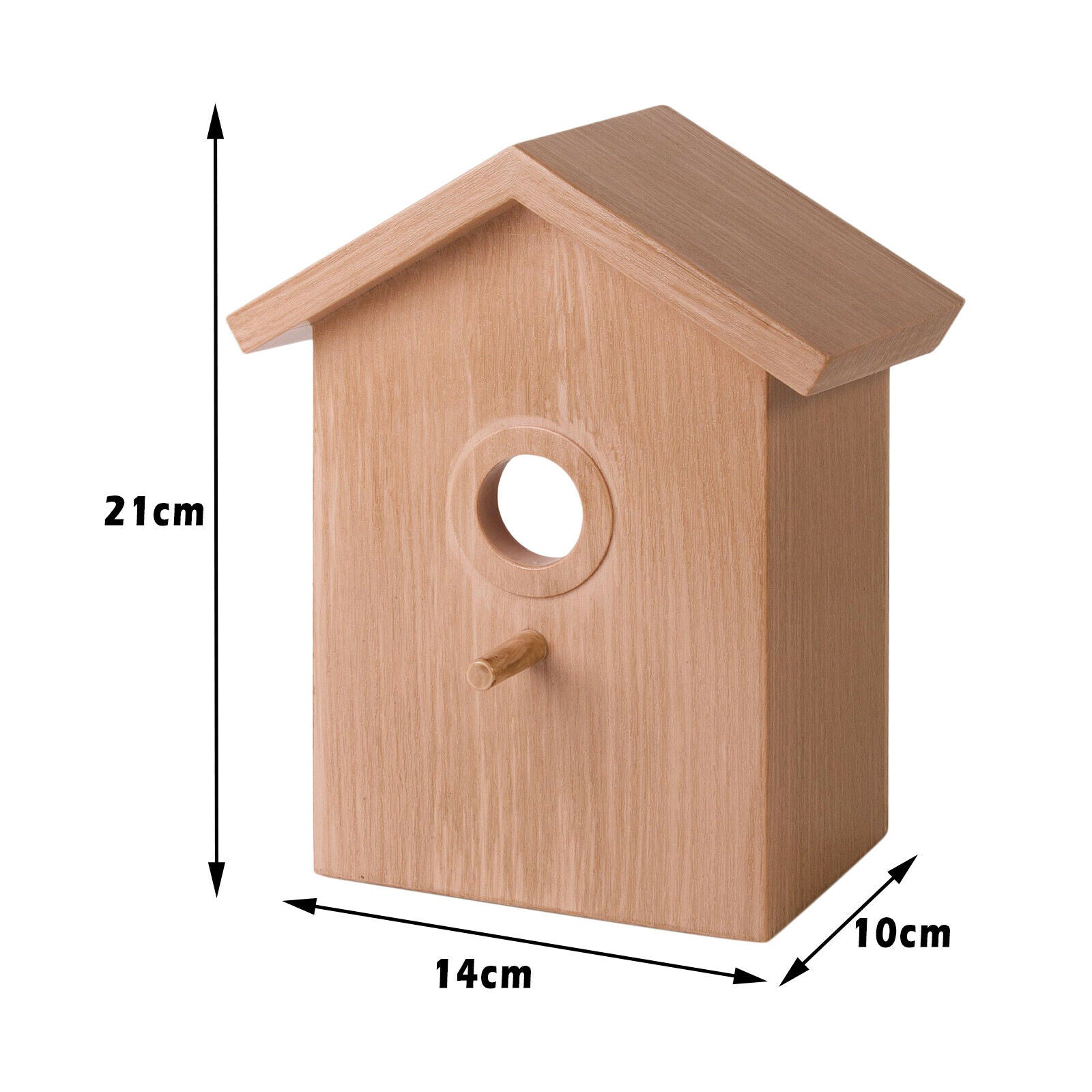Wooden Sucker Bird Nest Outdoor Chickadee Feeder Feeding Cage Birdhouse Yard