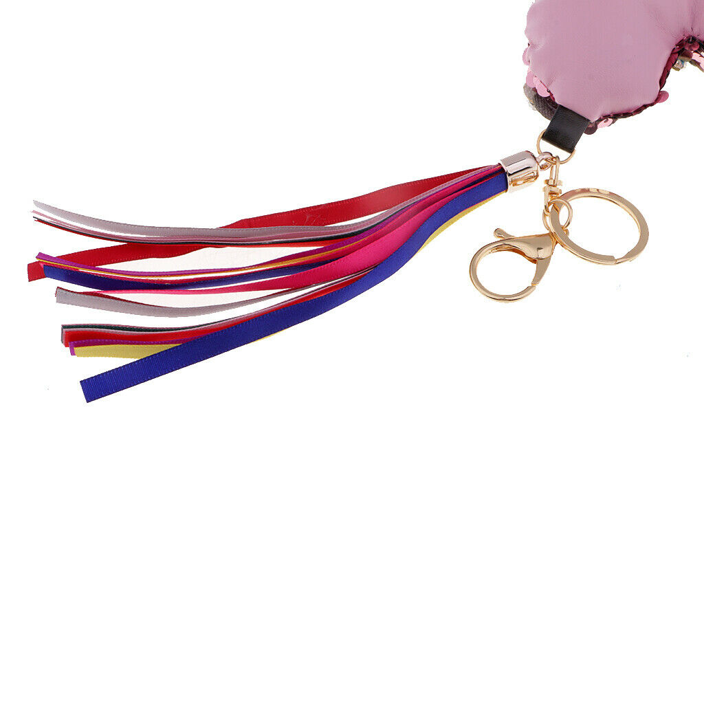 Keyring Keychain Fashion Bling Pendant Girl Bag Decoration Crystal Paillette -