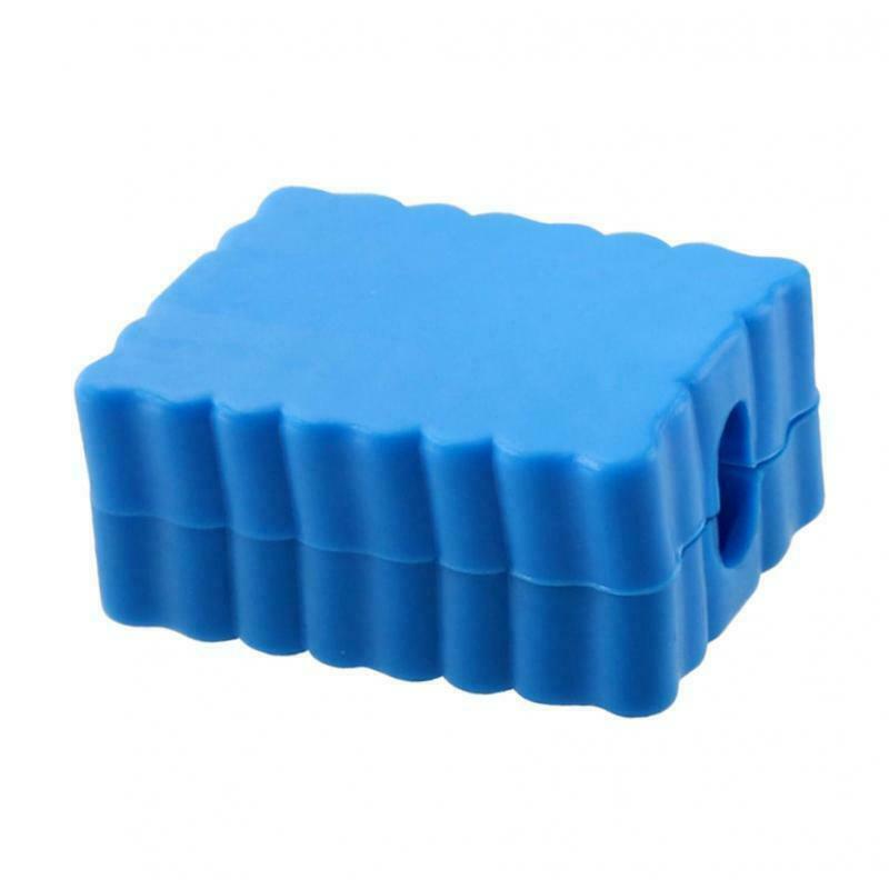 Set of 2 32 Holes Plastic 1/4" Hex Shank Screw Drill Bits Holder Blue Storage