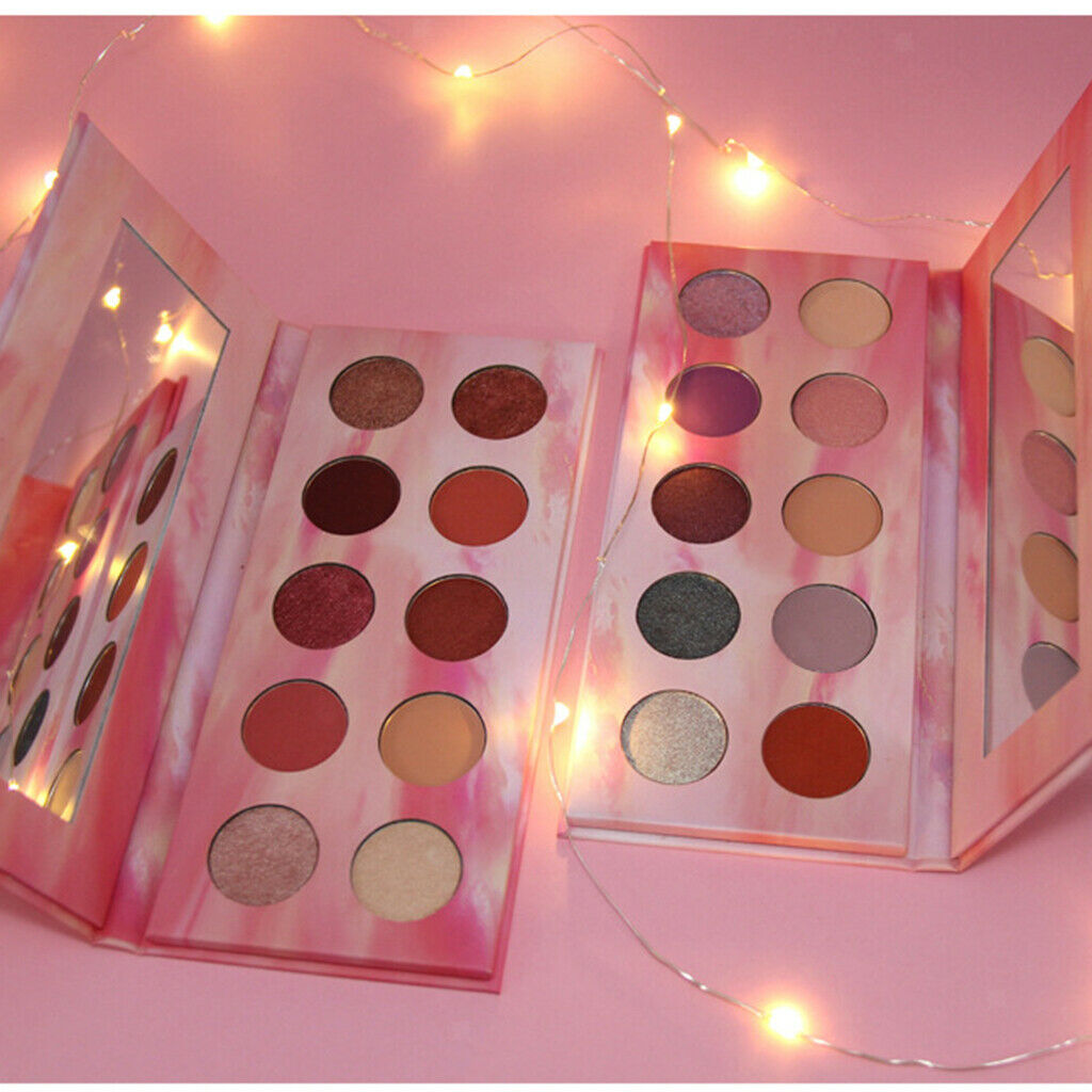 10 Colors Beauty Eyshadow Makeup Palette Matte & Shimmer Warm Wind Rose
