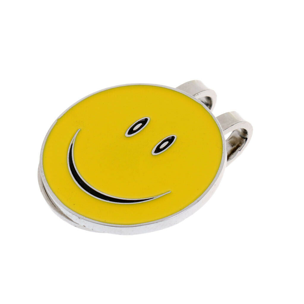Magnetic Golf Ball Marker Golfer   Smile Face Present Club Giveaways