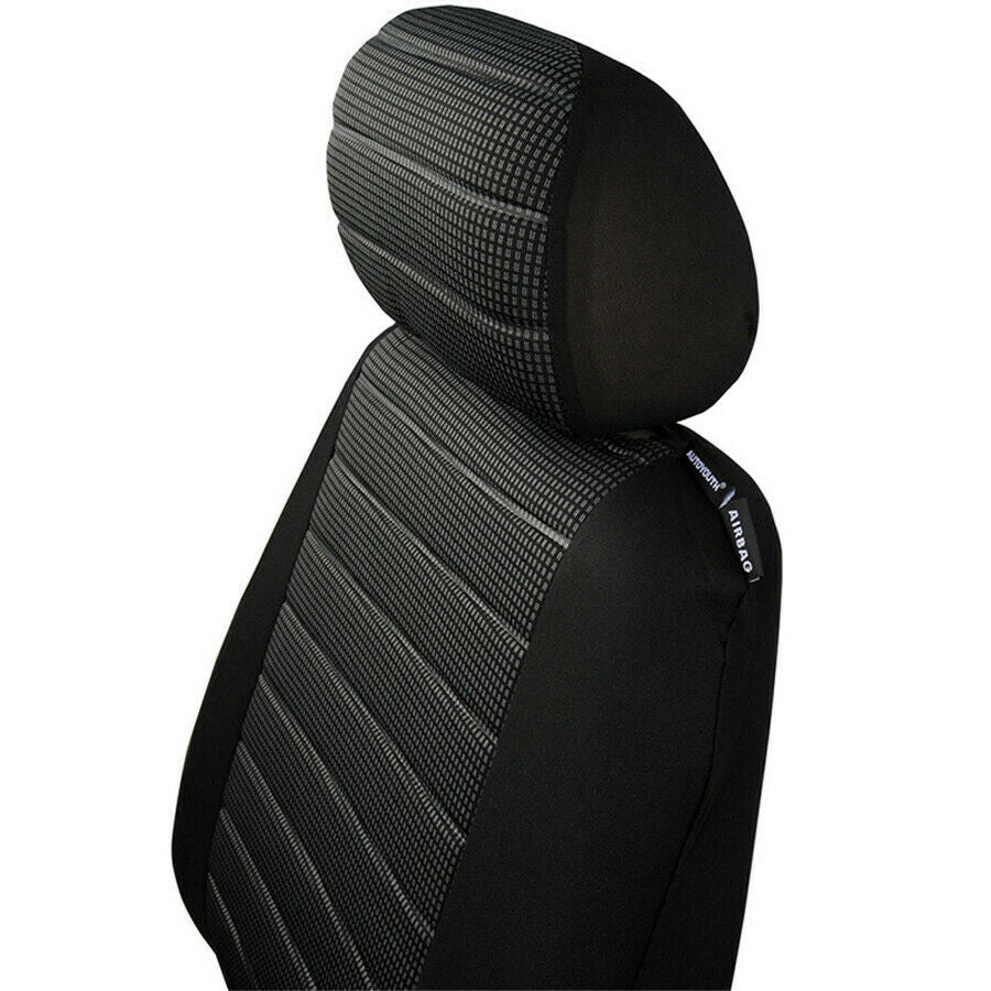 2PCS 5MM Foam Seat Covers Universal Interior Accessories Black & Blue Car SUV