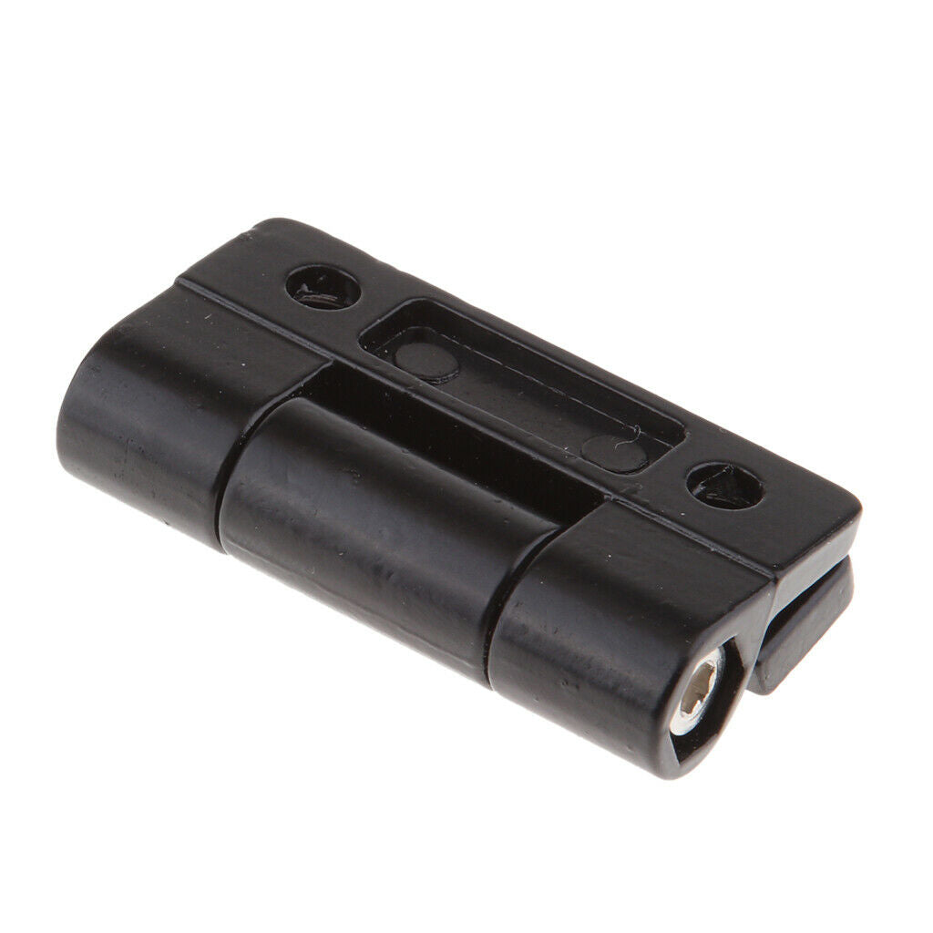 Black Zink Alloy Adjustable Torque Position Control Hinge with Holes 45x34 mm