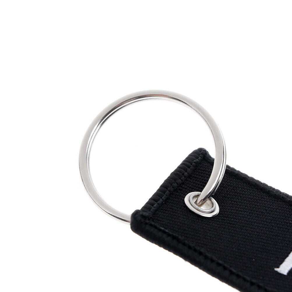 Embroidery fabric key ring car motorcycle key chain crew tag pilot bag lugga Tt
