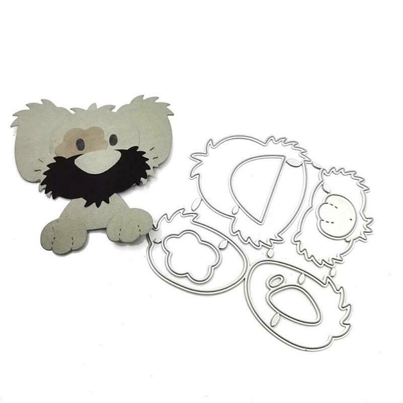 Dog Metal Cutting Dies Stencil Scrapbooking DIY Album Stamp Paper Card Mold Art