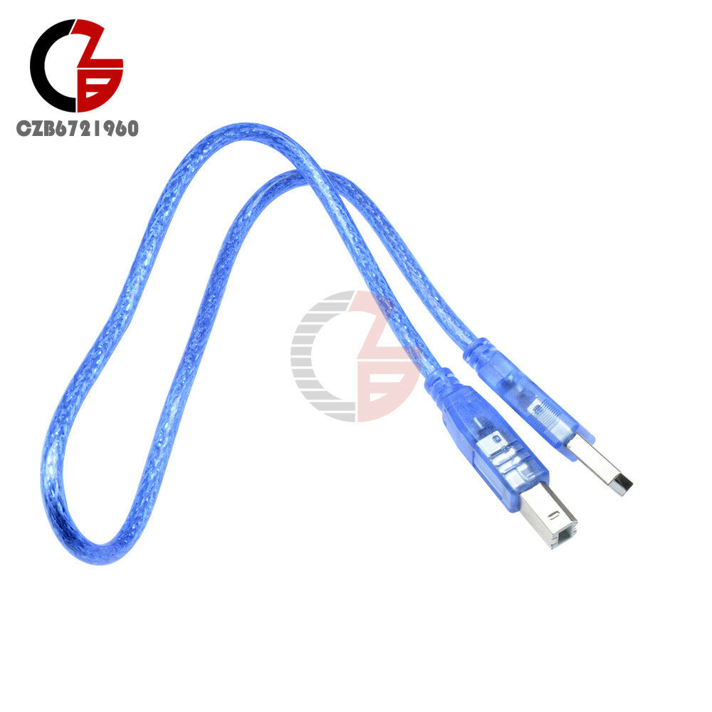 Blue USB 2.0 Type A Male to Micro USB B 5 Pin Male Plug Data Adapter Cable