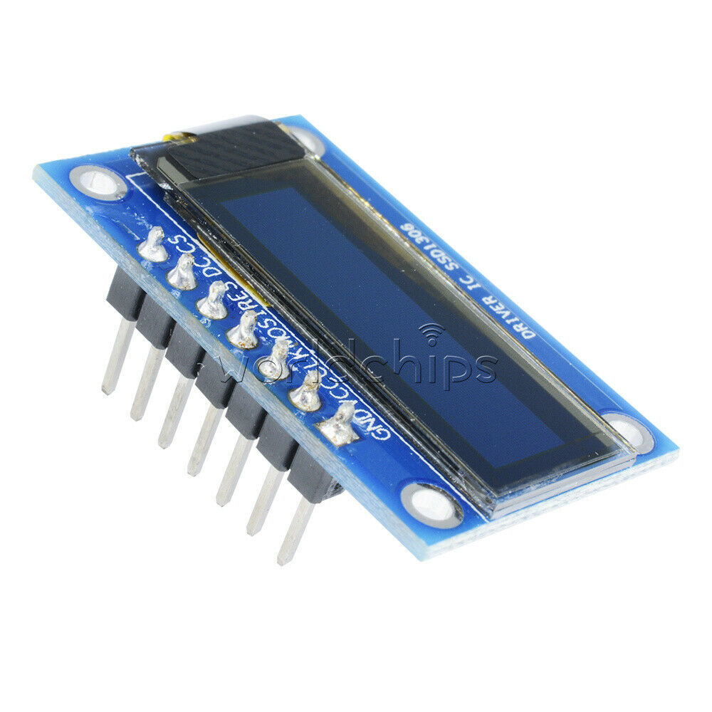7PIN SPI 0.91" Inch Blue 128x32 OLED LCD Display Screen SSD1306 For Arduino R3
