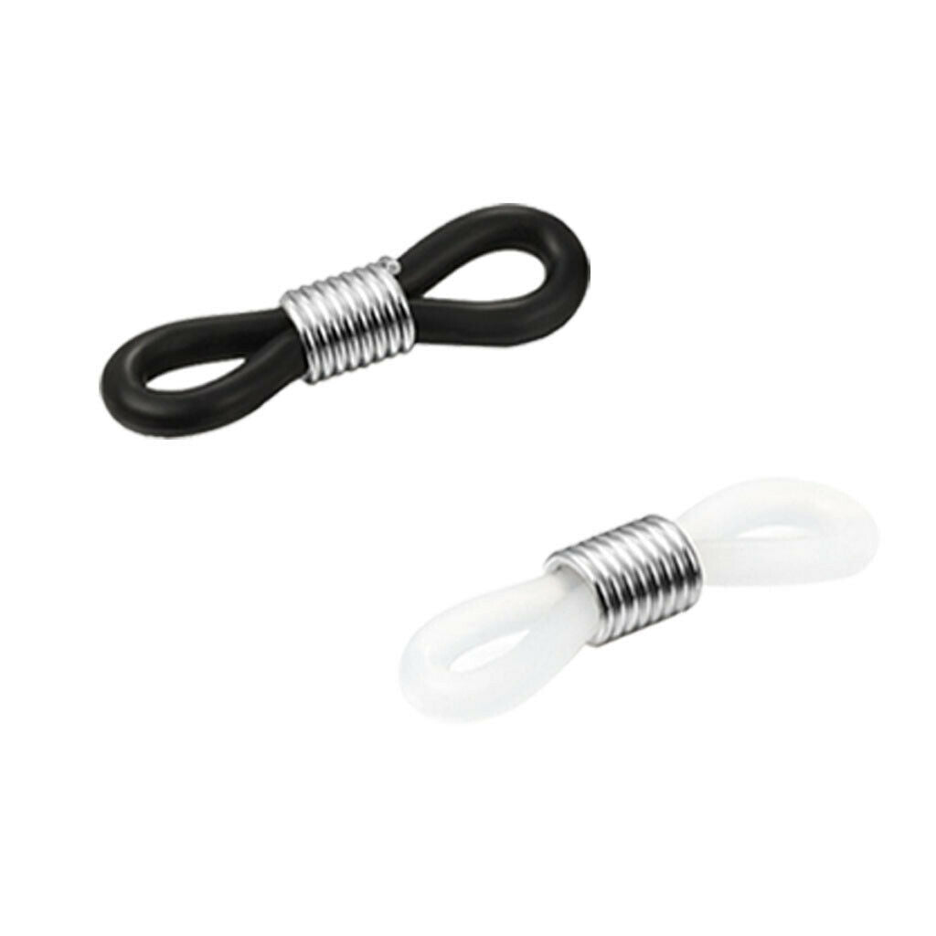 20pcs Silicone Eyeglass Chain Ends Rubber Ends Eyeglasses Strap Holder