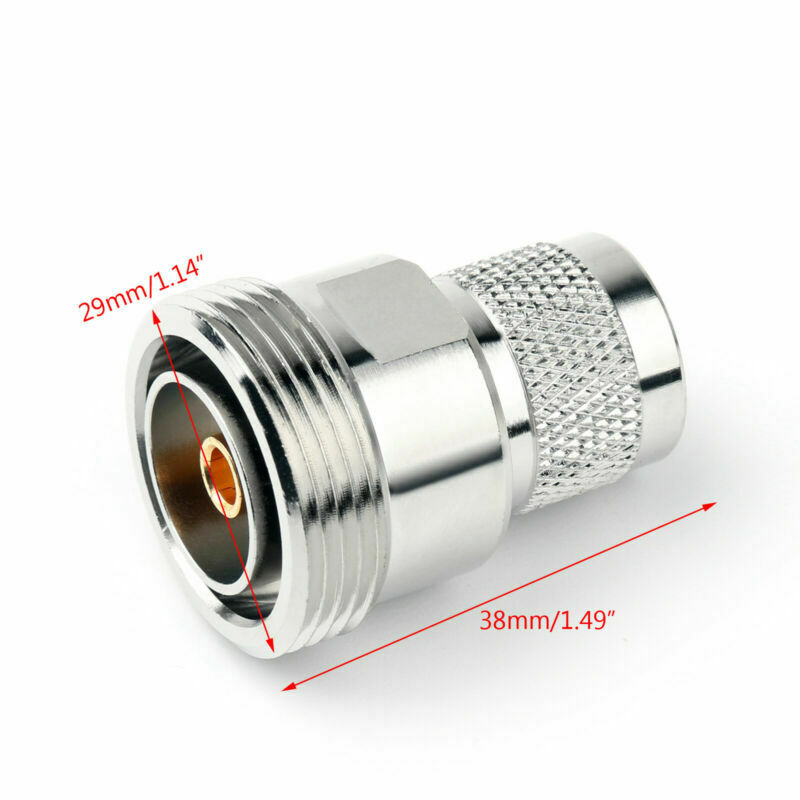 1Pc Adapter 7/16 DIN Female Jack To N Plug Male RF Connector Straight M/F AT2