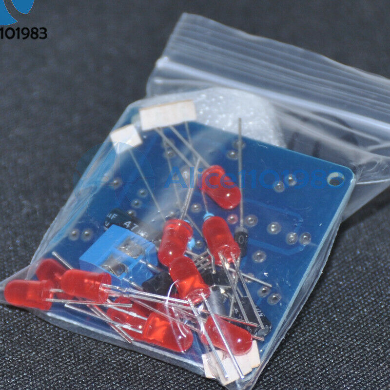 NE555 CD4017 Wheel Of Fortune Electronic Lucky Rotary Suite Component DIY Kit