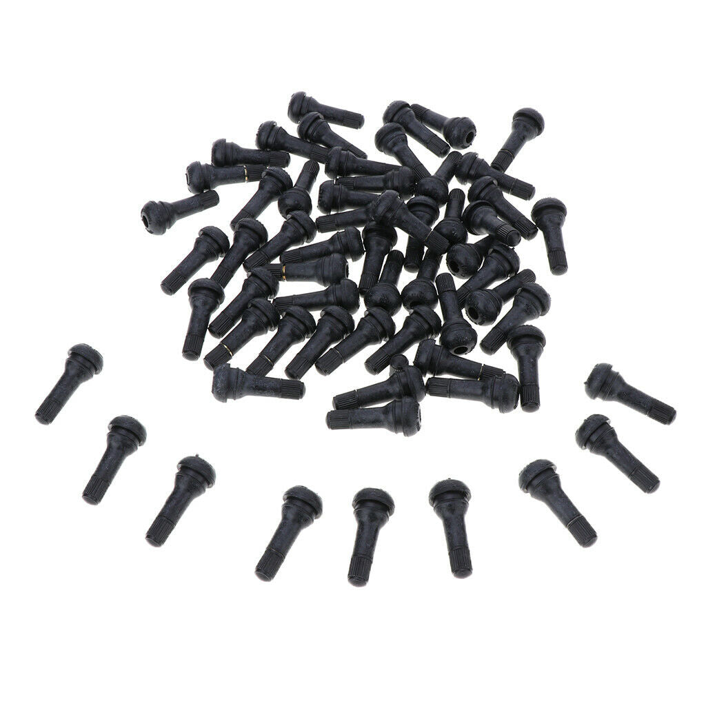 Pack of 100 Universal TR413 Tire Tyre Valve Stems Stubby for ATV Trailer Car