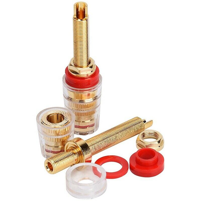 4Pair Binding Post HIFI Terminals Connector, 19MM Binding Post HIFI Speaker AmJ5