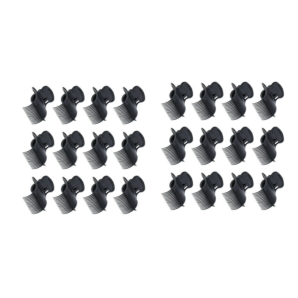 24 Pcs Plastic Hot Roller Super Clips Hair Curler Claw Clamps for Women Girls