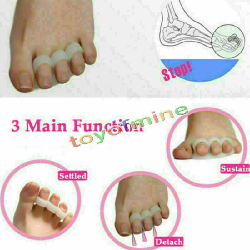 1 Pair Soft Gel Separator Hammer Toe Claw Mallet Straightener Foot Pain Relief