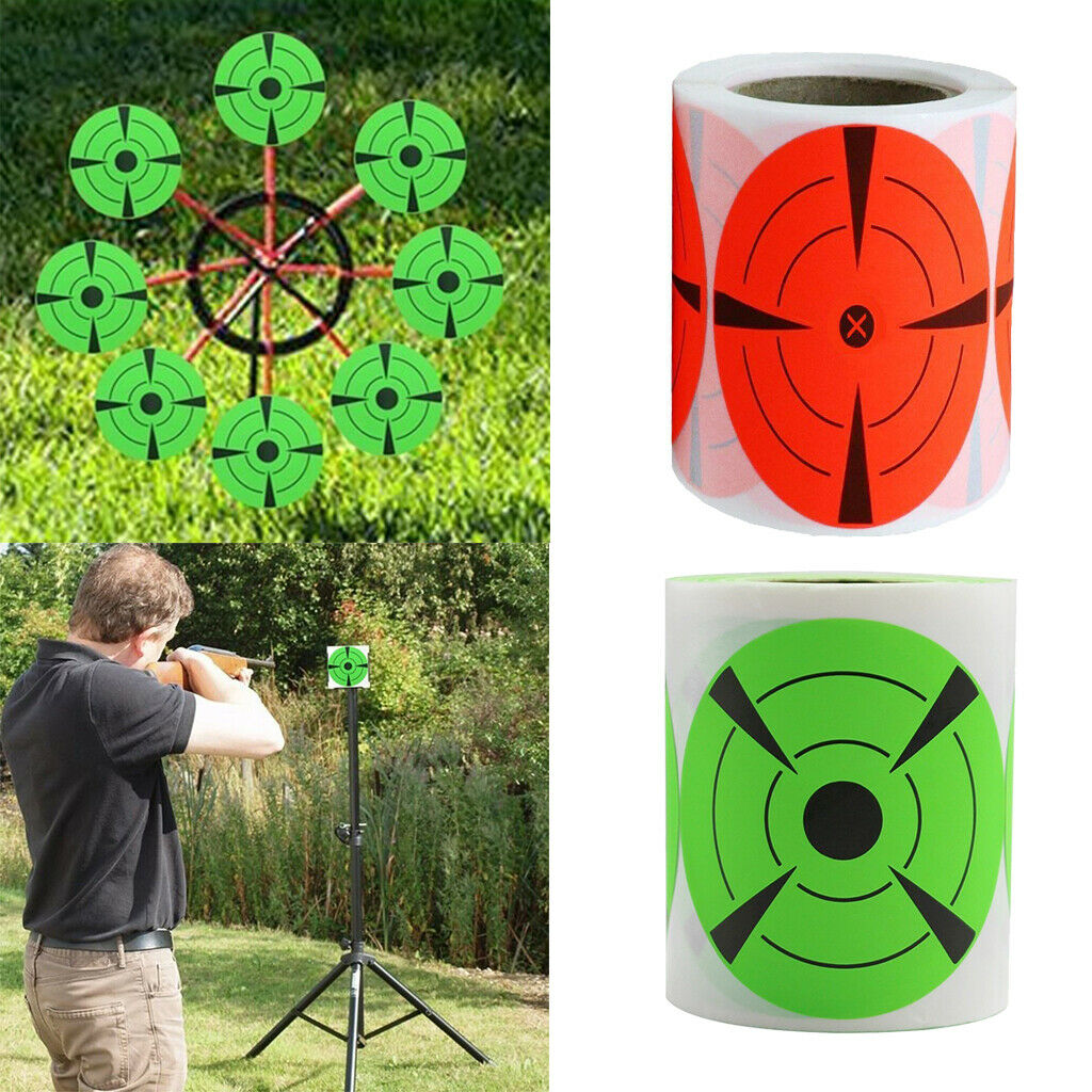250Pcs Adhesive Shooting Target 3" Splatter Targets Shooting Stickers Hunting