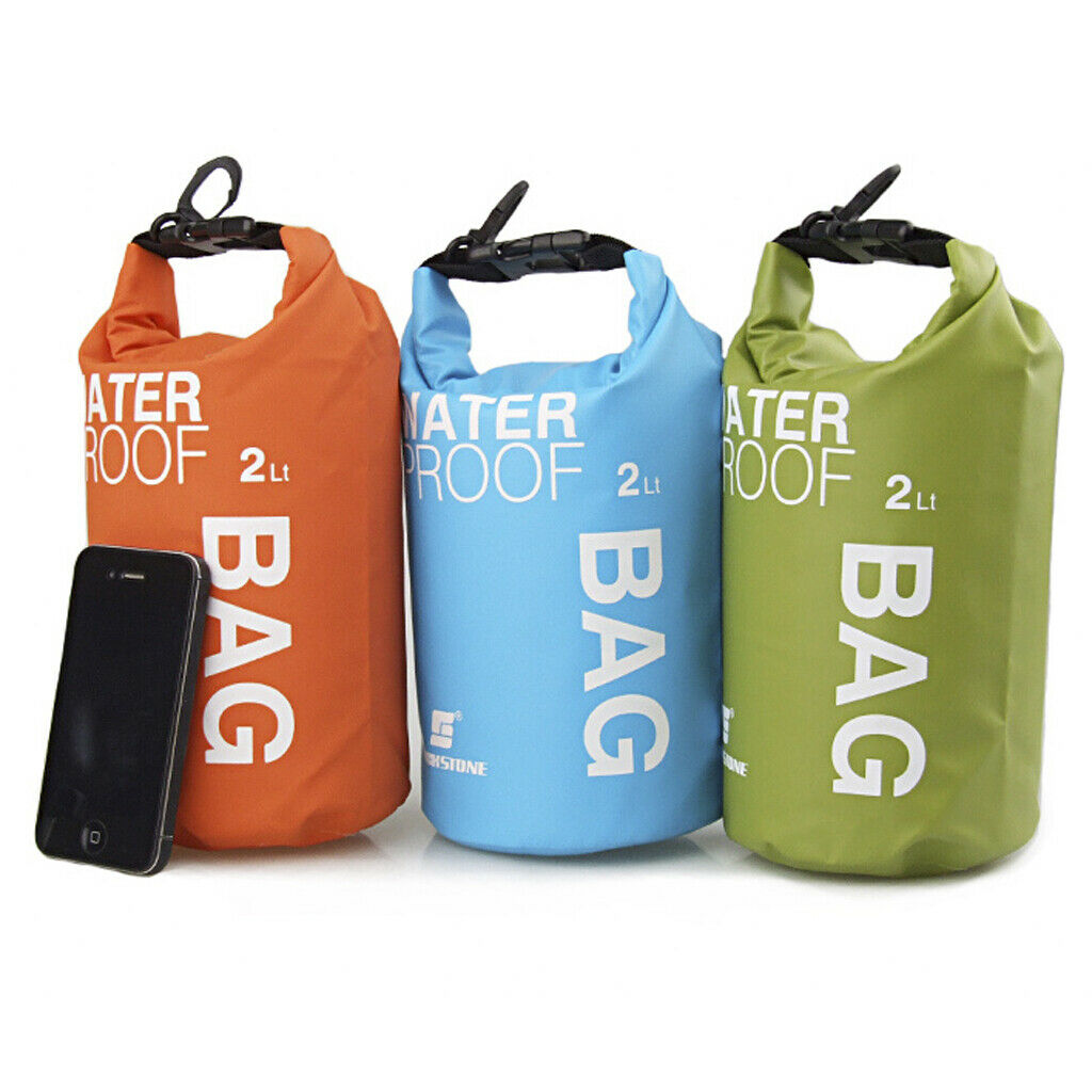 Waterproof Dry Bag Sack Pouch Kayaking Camping Rafting Floating 2L White