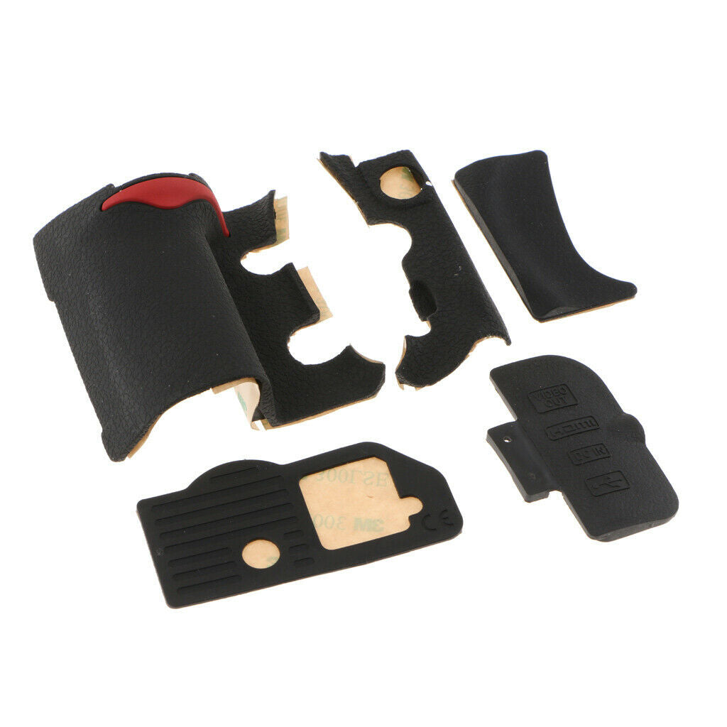 5 Pieces Repair Part for   D300 Left Bottom USB Grip Rubber Unit + Tape