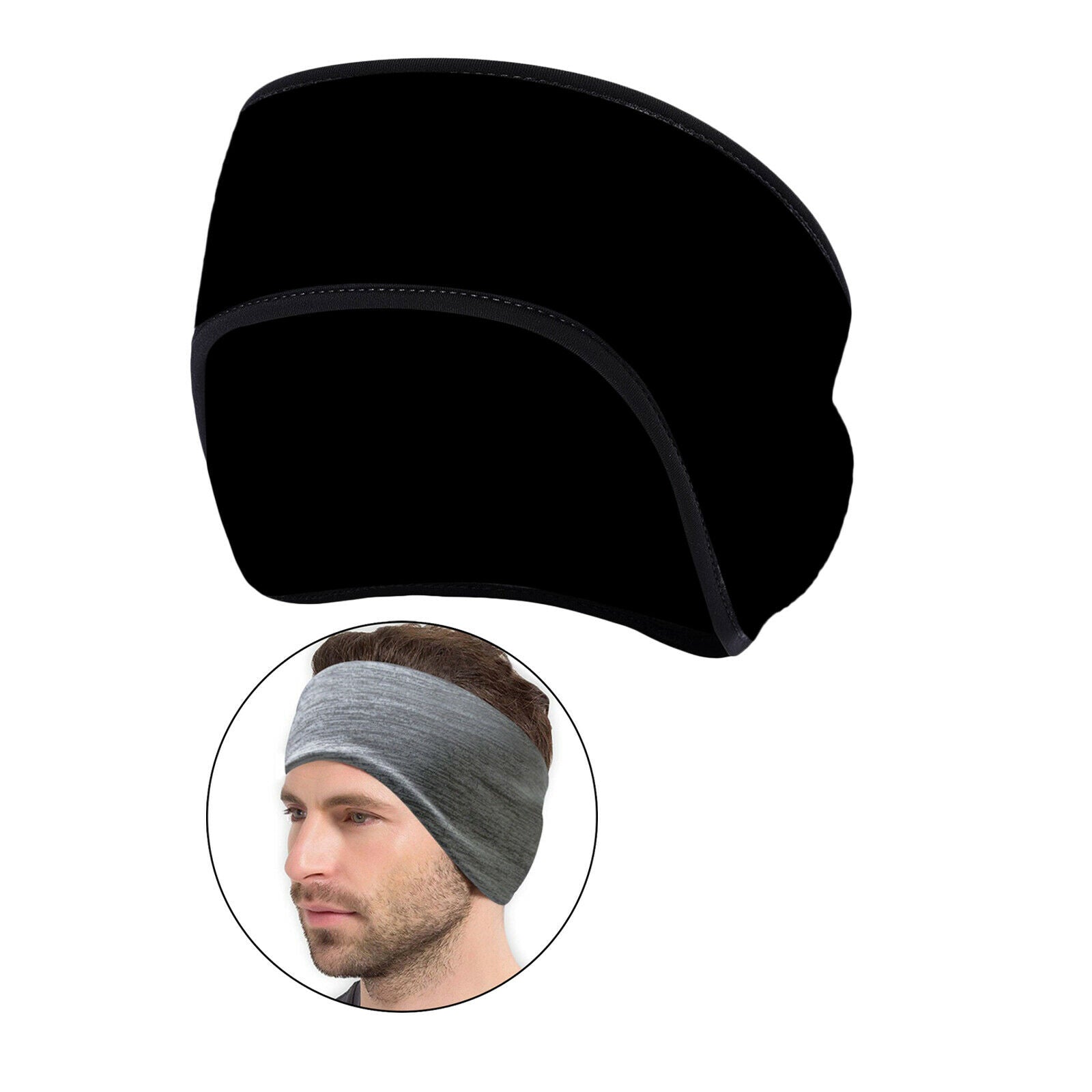 Headband Running Warm Ear Warmer Muffs Stretchy Fleece Head Bands Earmuffs