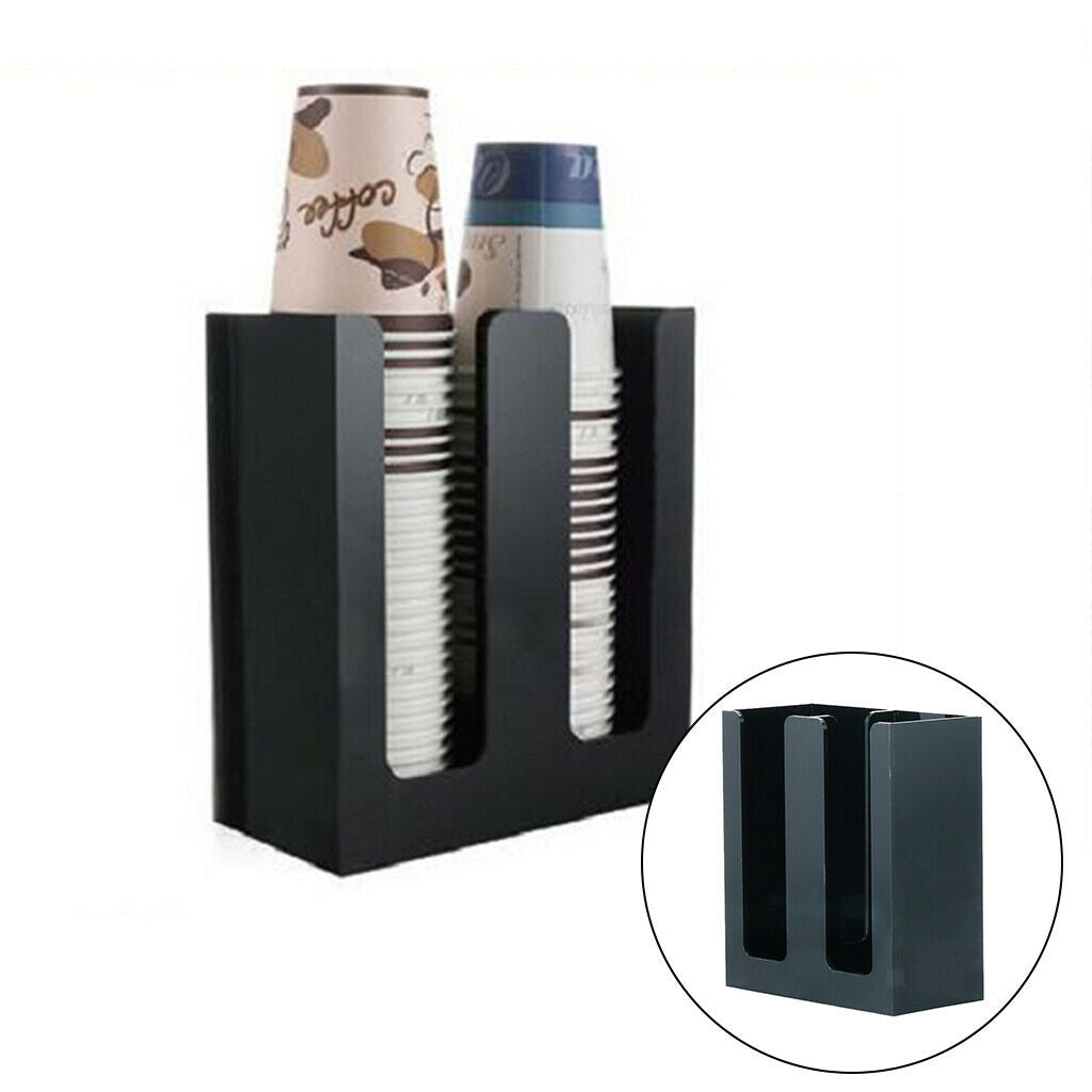 Coffee Cup and Lid Organizer Countertop Disposable Plastic Cup Dispenser
