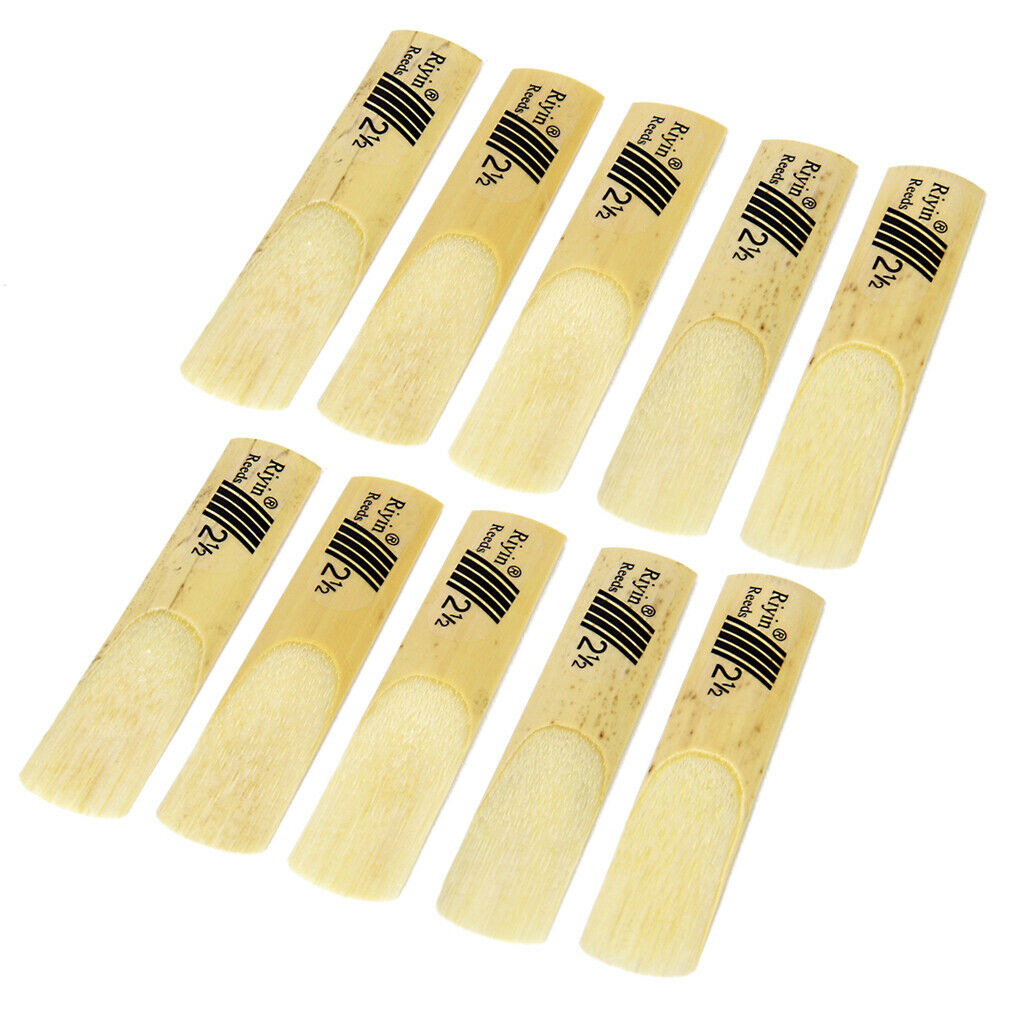 10pcs BE Saxophone Reeds Strength 2.5 Reeds