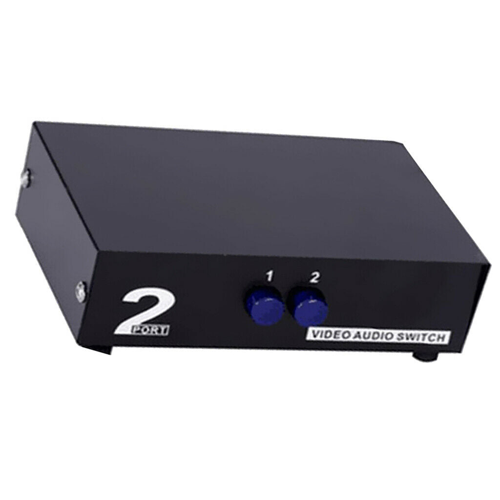 2 way cinch audio video selector switch switch box A / V multi-input /