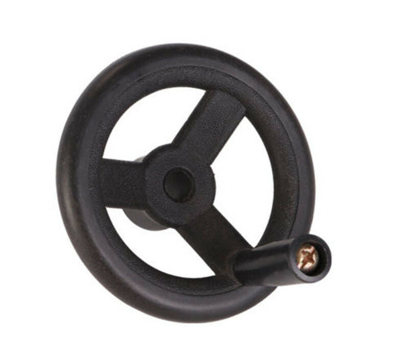 1x 116mm Bridgeport  Milling Machine Feed Black Plastic CNC Mill Hand Wheel