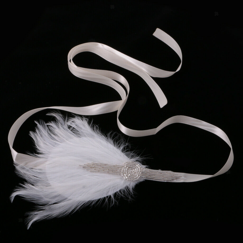 Ms.  Headband Of 1920s Large Fascinator Hair Accessories