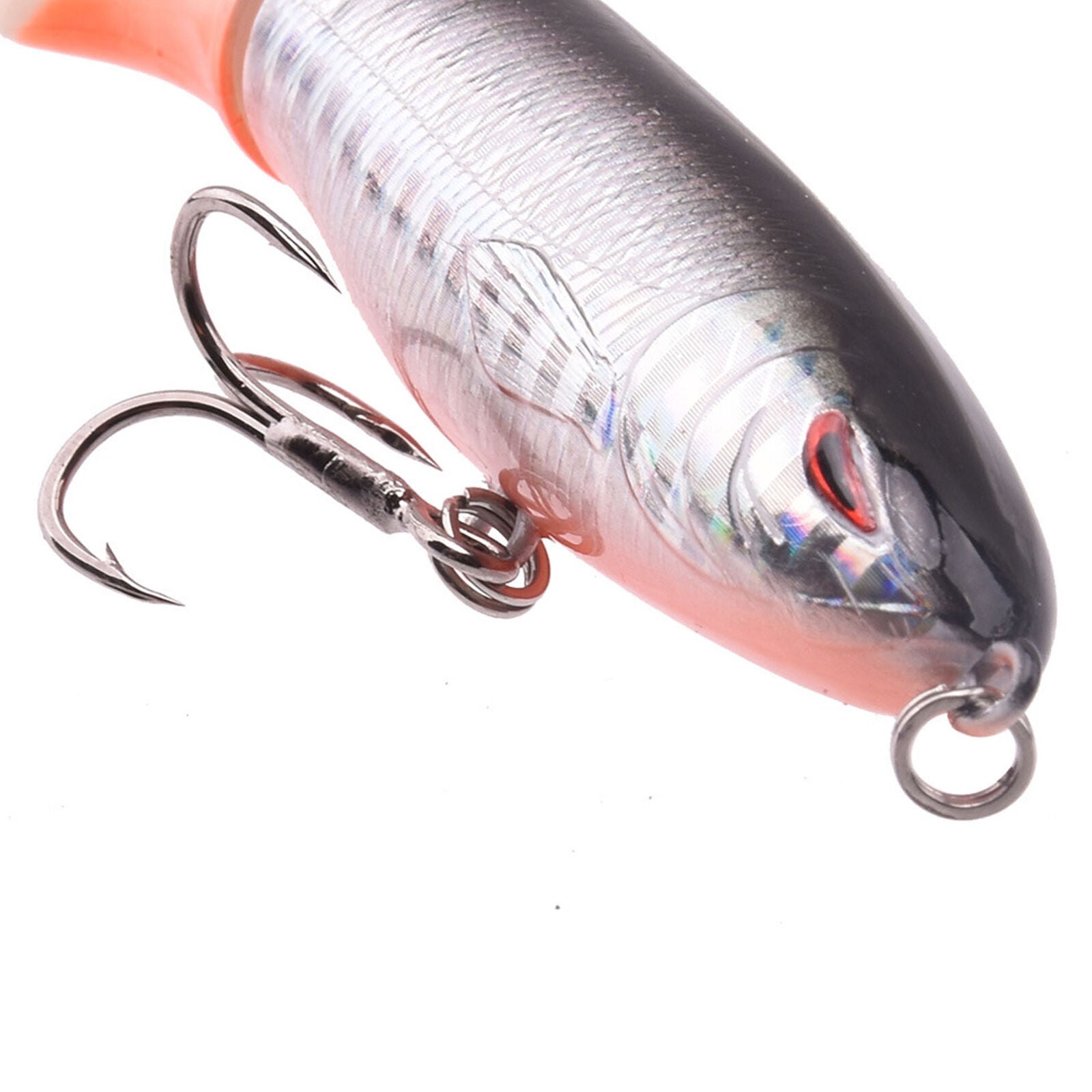 Plopper Topwater Float Fishing Lures Rotating Tail for Bass Pike Chub