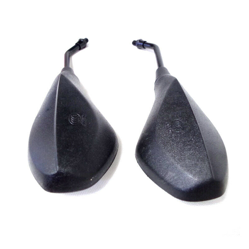 2PCS Motorcycle Chopper Custom Bikes 10mm Bolt Size Black Rear View Side Mirror