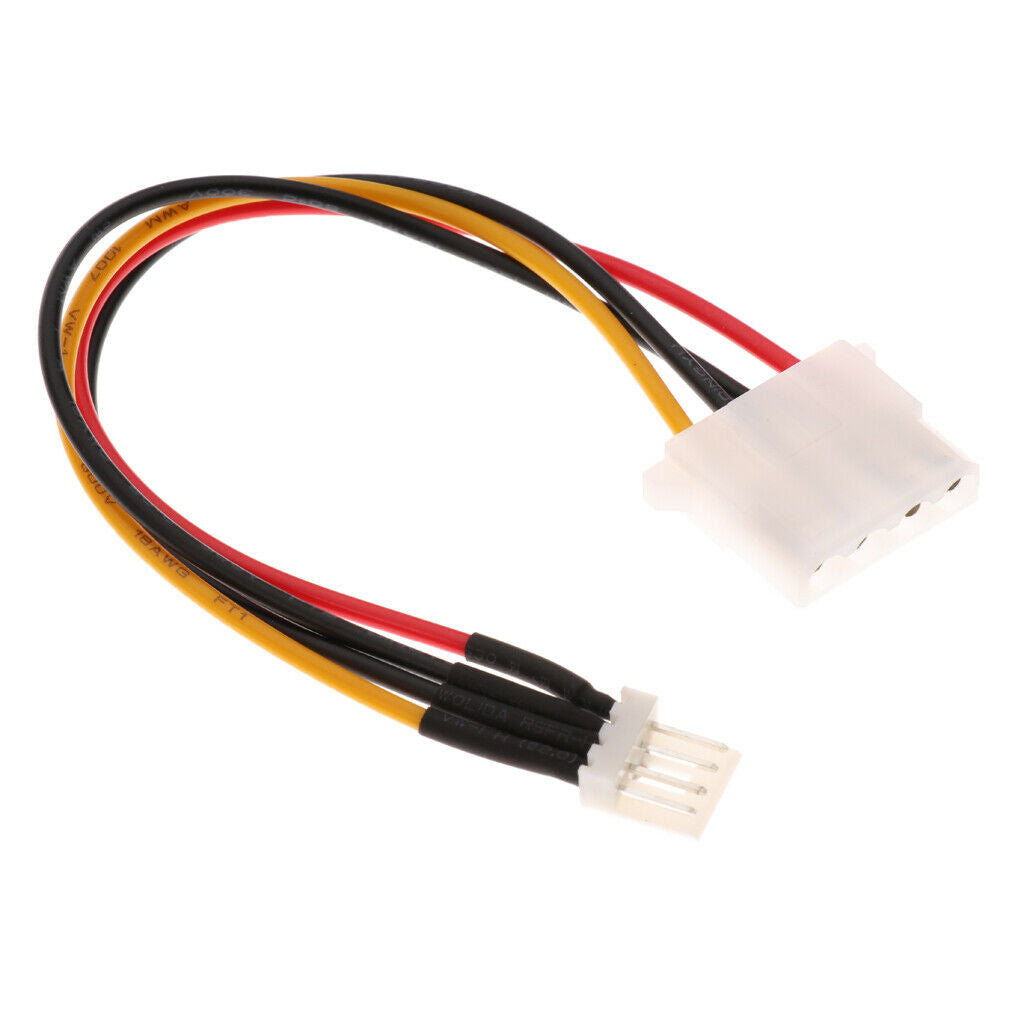 2Pcs Power Converter Adapter Cable 4 pin Plug to 4 pin Female Connector Cord