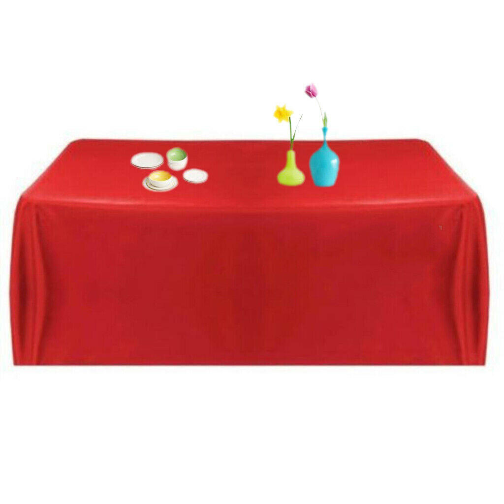 57'' Tablecloth Table Cover Square Satin Banquet Wedding Party Decor F