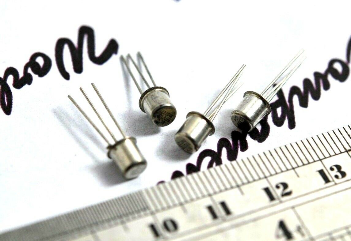 4pcs - BCY59 VIII  45V 0.2A 0.33W NPN Transistor - NOS