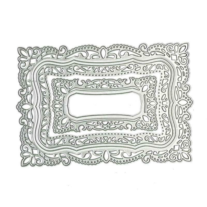Rectangle Mirror Metal Cutting Dies Stencil DIY Scrapbooking Album Paper Card