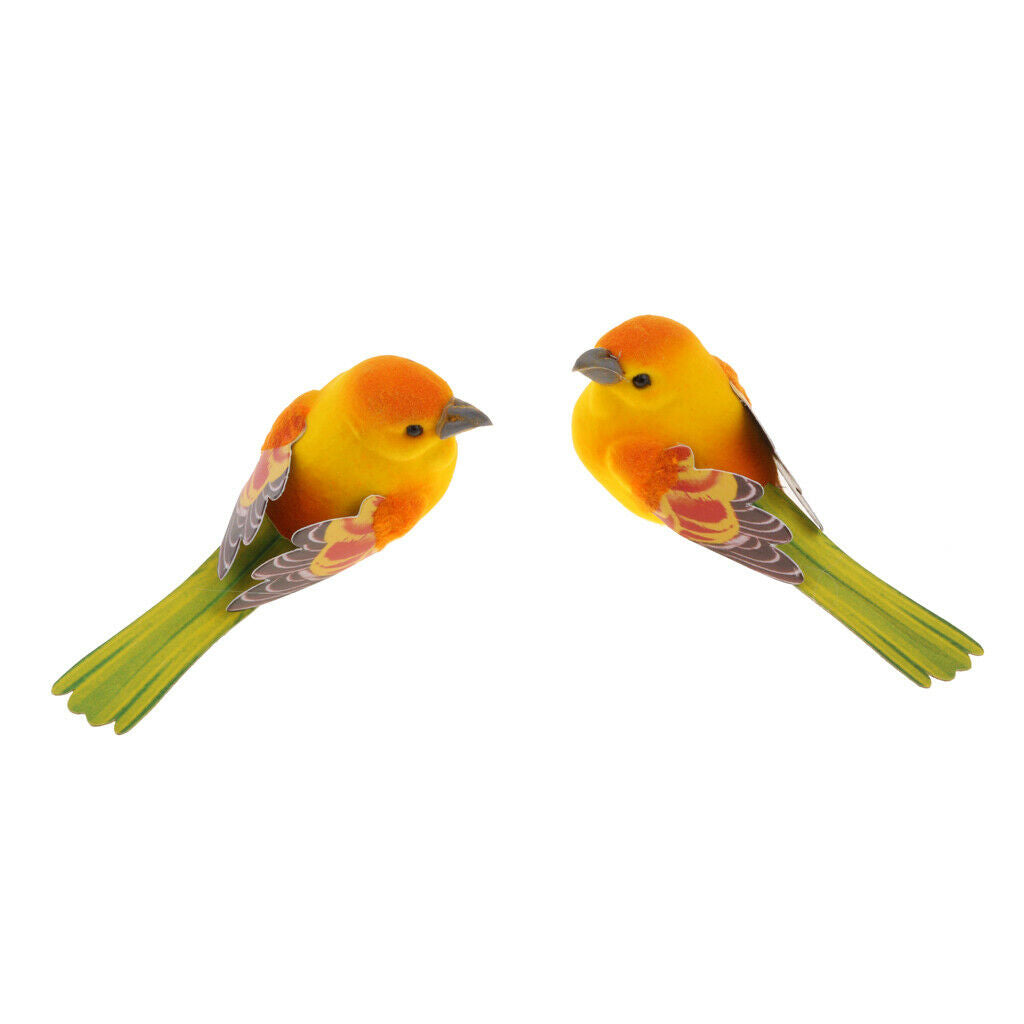 20Pcs Lifelike Artificial Feathered Foam Birds, DIY Crafts Ornament, for Home