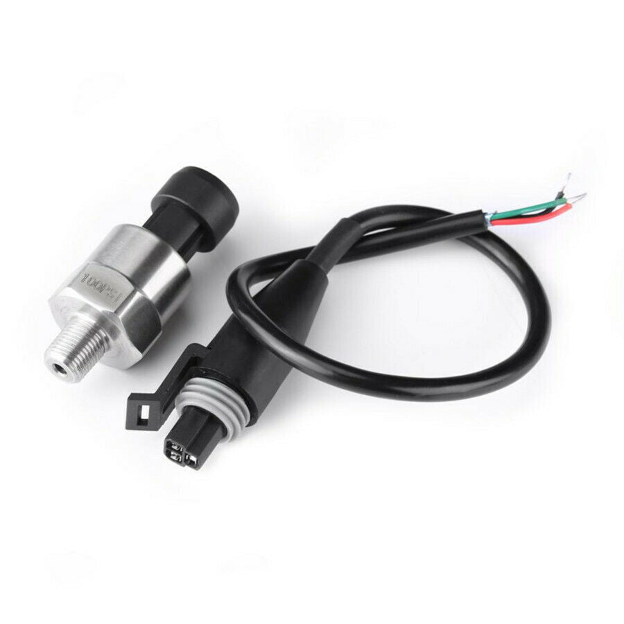 5V Car Oil Fuel Pressure Sensor Sender 0-100PSi Working Range Quality Metal Case
