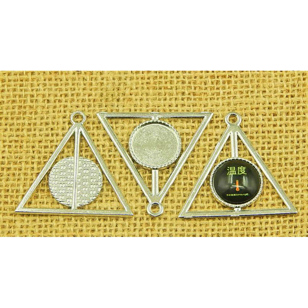 20Pc Blank Round Bezel Tray Base 16mm Cabochon Jewelry DIY Charms Pendants