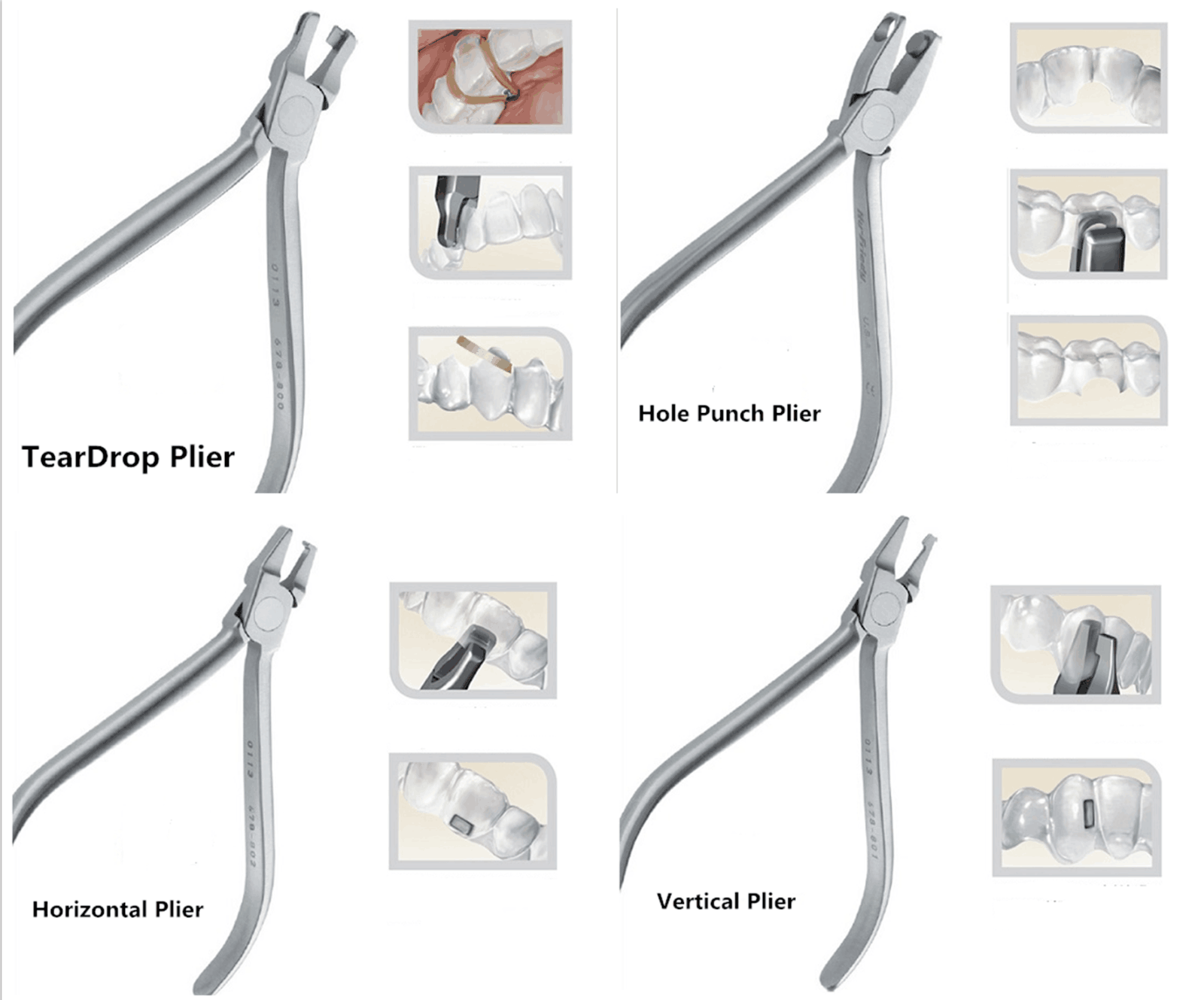 Dental Invisible Pliers Aligner Vertical Horizontal Punch Thermal Forming Plier