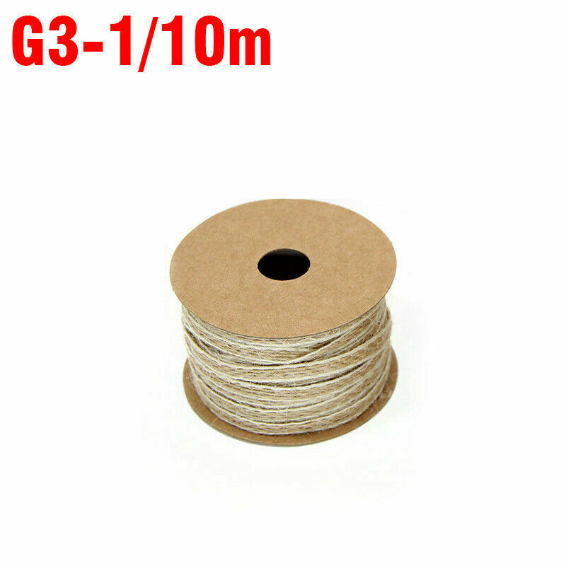 1PC Natural Jute Ribbon Twine Rope String 10m/Roll DIY Craft Burlap Wraps