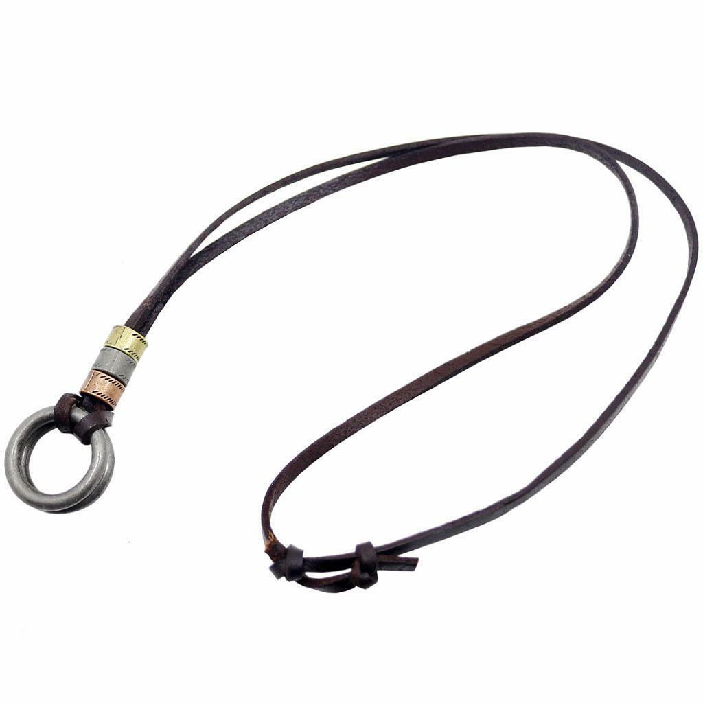 Brown Eyeglasses Sports Leather Neck Cord Eyeglasses Band Rope Necklace