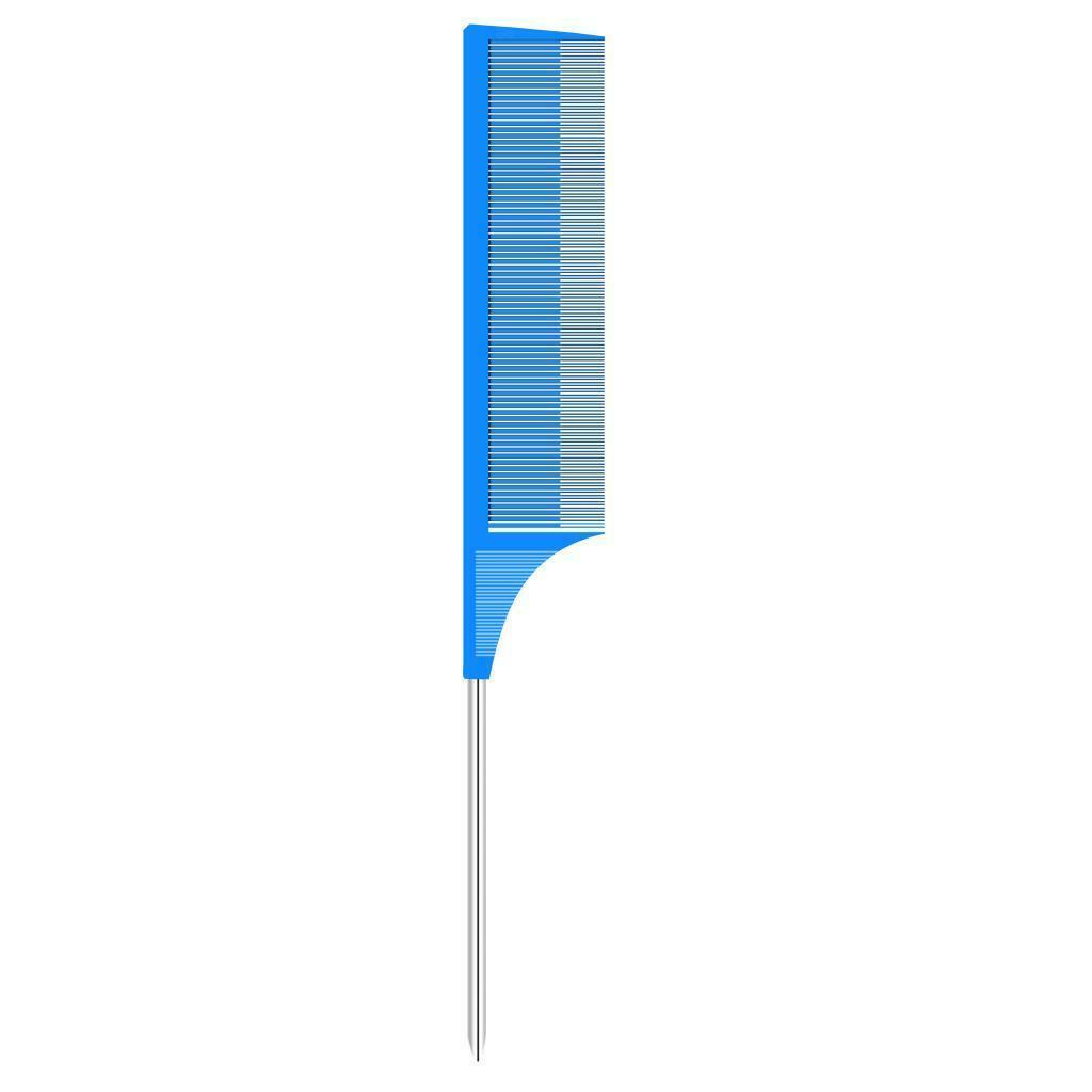 2Pcs ABS Weave Highlighting Hair Comb Salon Styling Combs Brush Tools Blue
