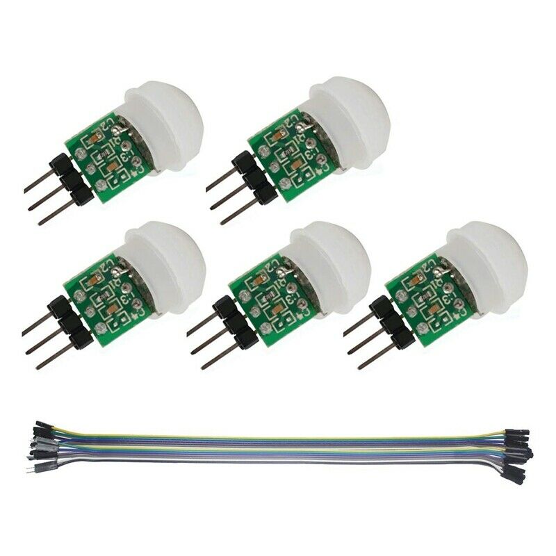 5PACK IR Human Sensor AM312 Mini Detector Module HC-SR312 Pyroelectric InfrareQ6