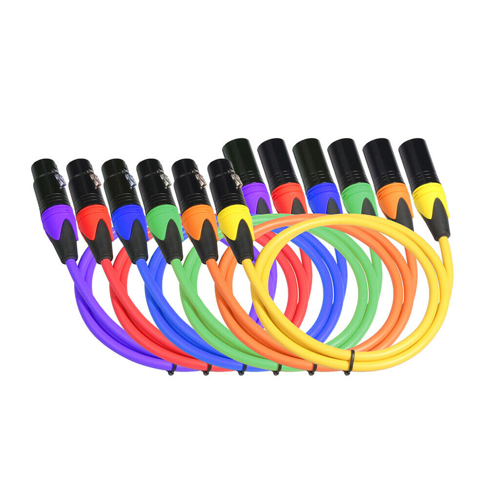 XK303 Male to Female Audio Cable For Microphone Sound Console Orange 5m